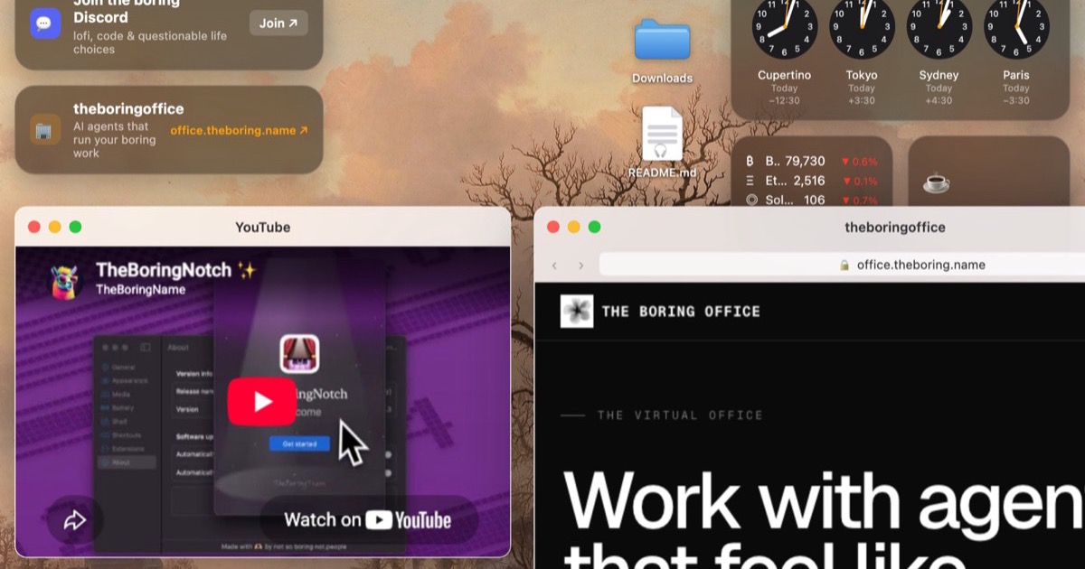 boring.notch website preview